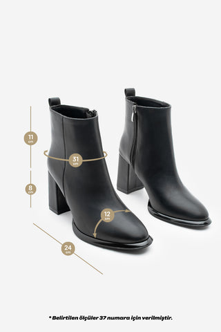 Kadın Topuklu Bot Kanis - Siyah