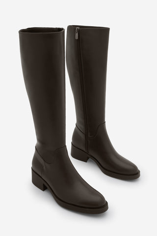 Kadın Topuklu Çizme Lunces - Kahve