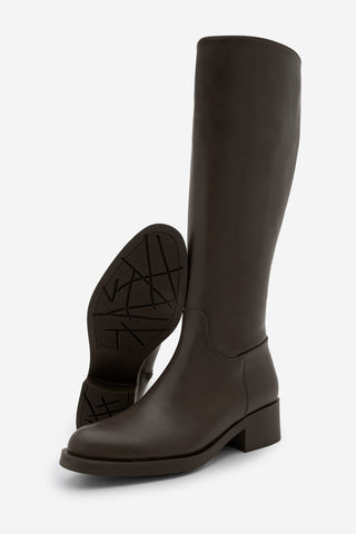 Kadın Topuklu Çizme Lunces - Kahve