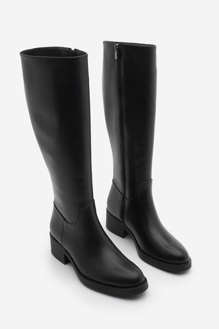 Kadın Topuklu Çizme Lunces - Siyah