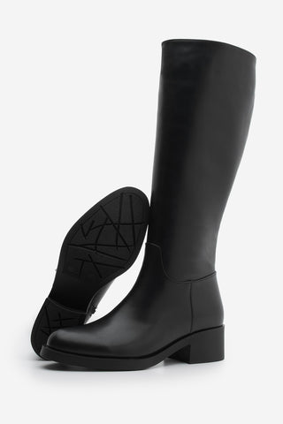 Kadın Topuklu Çizme Lunces - Siyah