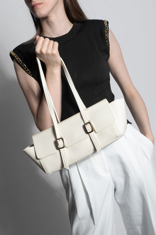 Kadın El Ve Omuz Çantası Orya - Ekru