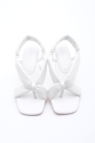 Kadın Parmak Arası Topuklu Sandalet Eltaz - Beyaz