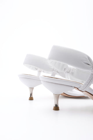 Kadın Parmak Arası Topuklu Sandalet Eltaz - Beyaz