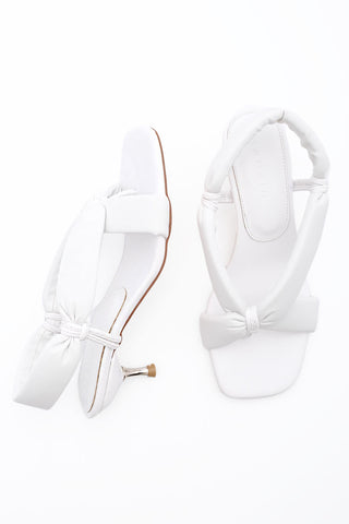 Kadın Parmak Arası Topuklu Sandalet Eltaz - Beyaz