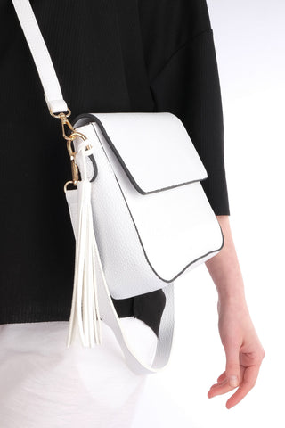 Kadın Postacı Çantası Enzer - Beyaz