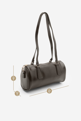 Kadın El Ve Omuz Çantası Zeton - Kahve