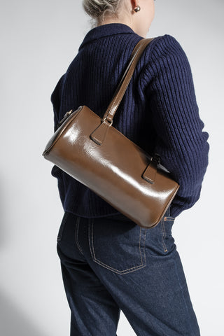 Kadın El Ve Omuz Çantası Zeton - Taba