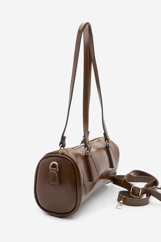 Kadın El Ve Omuz Çantası Zeton - Taba