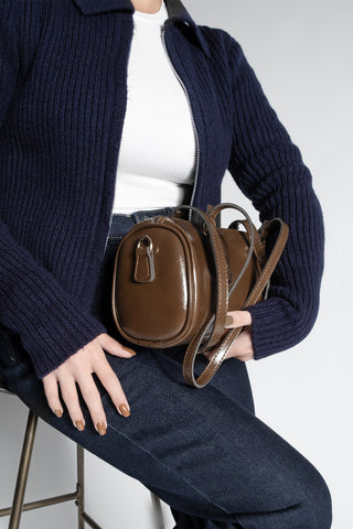 Kadın El Ve Omuz Çantası Zeton - Taba