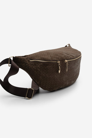 Kadın Uzun Askılı Çapraz Ve Omuz Çantası Nelipa - Kahve Kadife