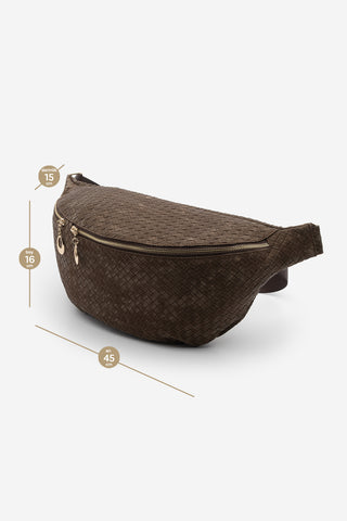 Kadın Uzun Askılı Çapraz Ve Omuz Çantası Nelipa - Kahve Kadife