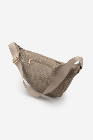 Kadın Uzun Askılı Çapraz Ve Omuz Çantası Nelipa - Vizon Kadife