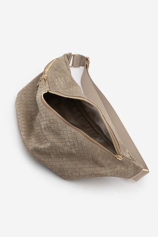 Kadın Uzun Askılı Çapraz Ve Omuz Çantası Nelipa - Vizon Kadife