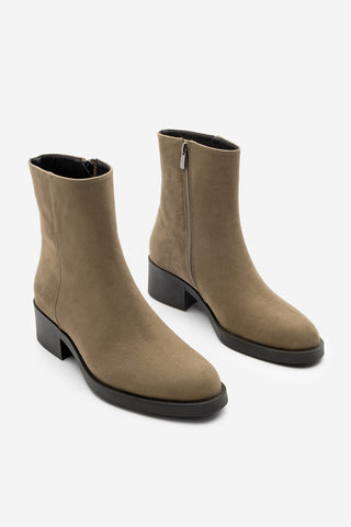 Kadın Günlük Bot Huna - Vizon Süet