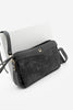 Kadın Fermuarlı İç Cepli Clutch Çapraz Askılı El Ve Omuz Çantası Faris - Siyah