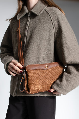 Kadın El Ve Omuz Çantası Faris - Taba