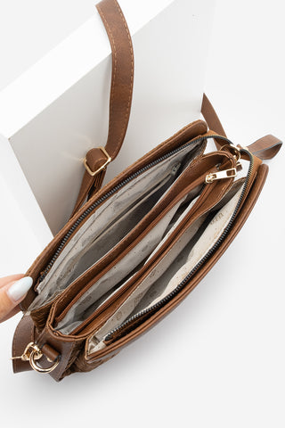 Kadın El Ve Omuz Çantası Faris - Taba