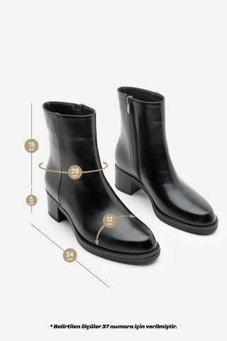 Kadın Günlük Bot Zuvita - Siyah