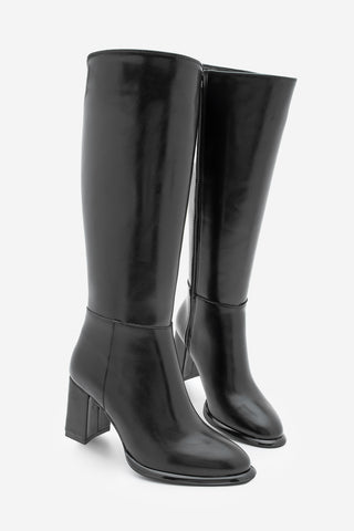 Kadın Kalın Topuklu Çizme Lovet - Siyah