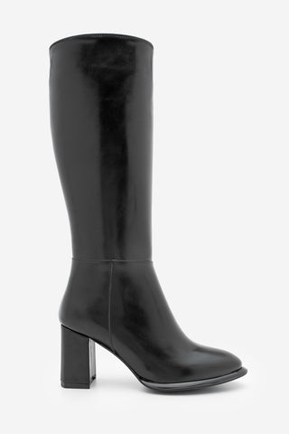 Kadın Kalın Topuklu Çizme Lovet - Siyah