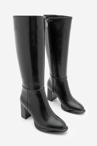 Kadın Kalın Topuklu Çizme Lovet - Siyah