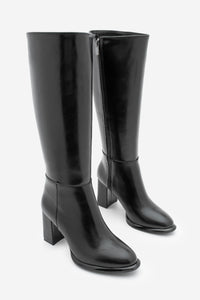 Kadın Kalın Topuklu Çizme Lovet - Siyah