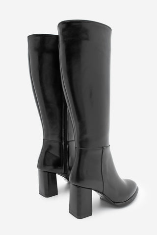 Kadın Kalın Topuklu Çizme Lovet - Siyah