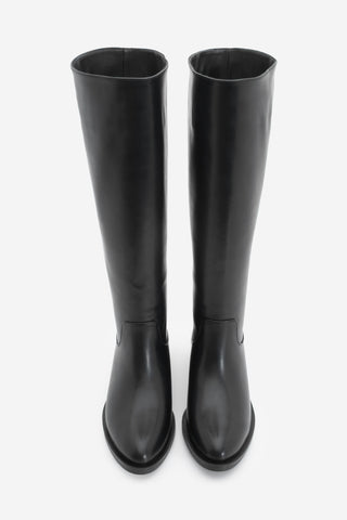 Kadın Fermuarsız Günlük Çizme Meloya - Siyah