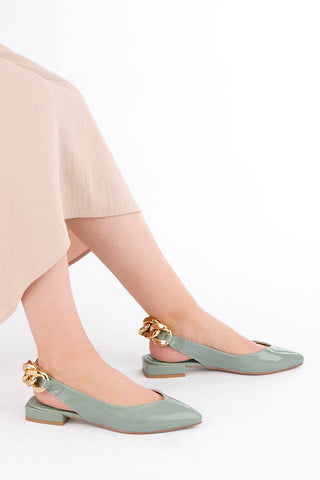 Kadın Babet Finle - Yeşil Rugan