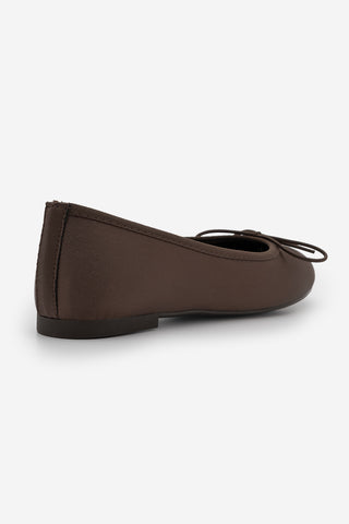 Kadın Fiyonklu Babet Tovran - Kahve Saten