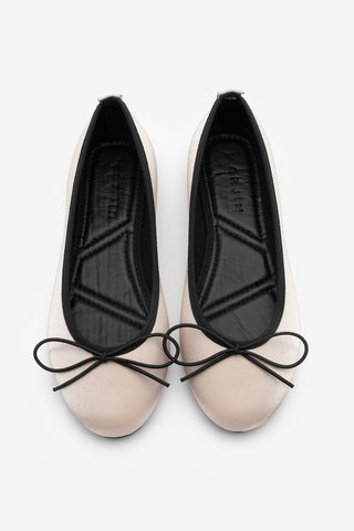 Kadın Fiyonklu Babet Tovran - Bej Saten