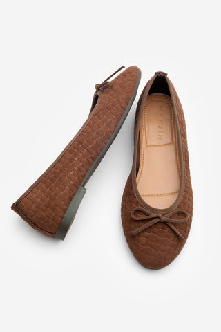 Kadın Fiyonklu Günlük Babet Monit - Kahve Süet