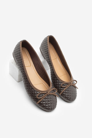 Kadın Fiyonklu Günlük Babet Monit - Kahve