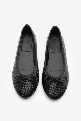 Kadın Fiyonklu Günlük Babet Monit - Siyah