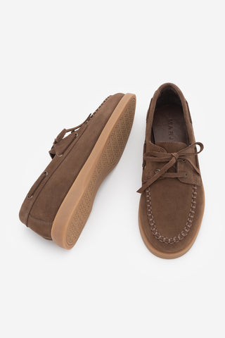 Kadın Hakiki Deri Loafer Günlük Ayakkabı Mistor - Kahve Süet
