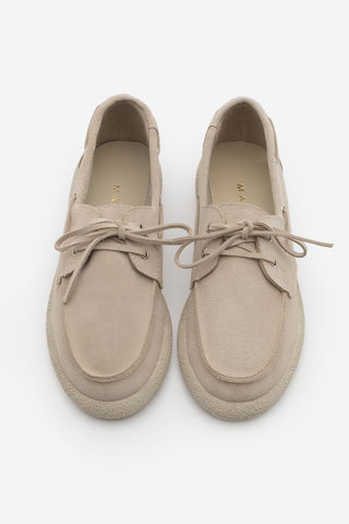 Kadın Hakiki Deri Loafer Günlük Ayakkabı Enita - Bej Süet