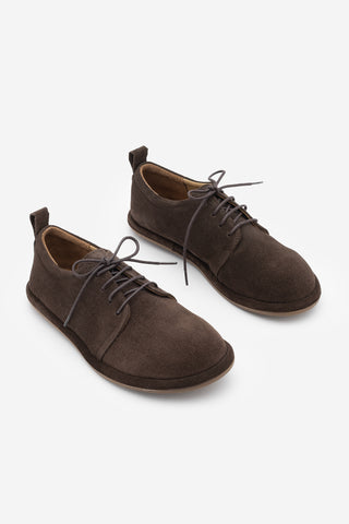 Kadın Hakiki Deri Oxford Ayakkabı Bemor - Kahve Süet