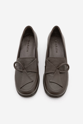 Kadın Hakiki Deri Loafer Günlük Ayakkabı Sanero - Kahve