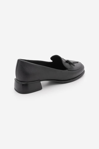 Kadın Hakiki Deri Loafer Günlük Ayakkabı Sanero - Siyah