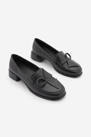 Kadın Hakiki Deri Loafer Günlük Ayakkabı Sanero - Siyah