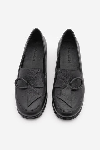 Kadın Hakiki Deri Loafer Günlük Ayakkabı Sanero - Siyah