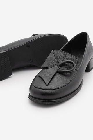 Kadın Hakiki Deri Loafer Günlük Ayakkabı Sanero - Siyah