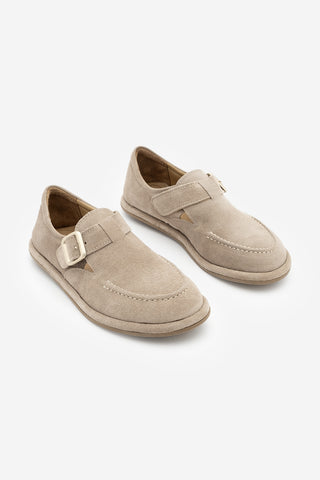 Kadın Hakiki Deri Loafer Günlük Ayakkabı Zepar - Bej Süet