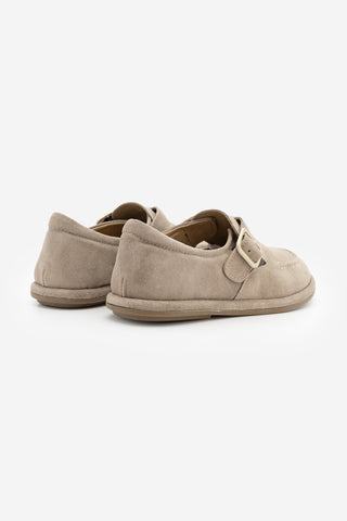 Kadın Hakiki Deri Loafer Günlük Ayakkabı Zepar - Bej Süet