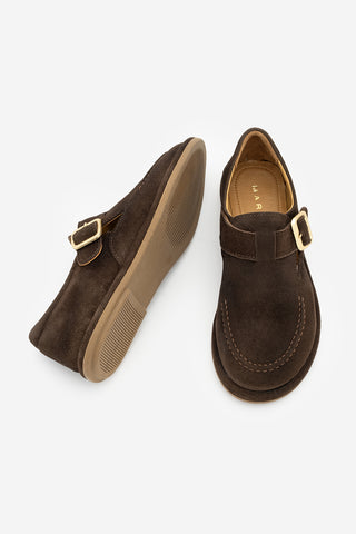 Kadın Hakiki Deri Loafer Günlük Ayakkabı Zepar - Kahve Süet