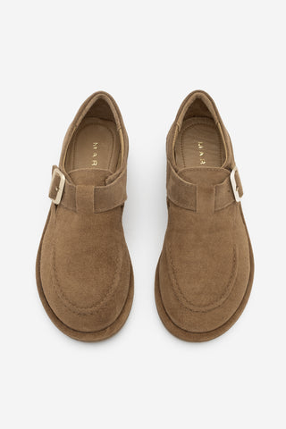 Kadın Hakiki Deri Loafer Günlük Ayakkabı Zepar - Taba Süet