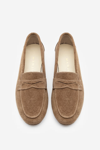 Kadın Hakiki Deri Loafer Ayakkabı Rosme - Taba