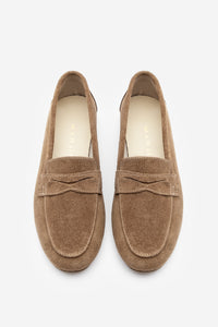 Kadın Hakiki Deri Loafer Ayakkabı Rosme - Taba