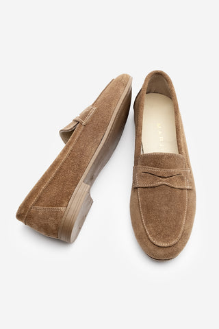 Kadın Hakiki Deri Loafer Ayakkabı Rosme - Taba